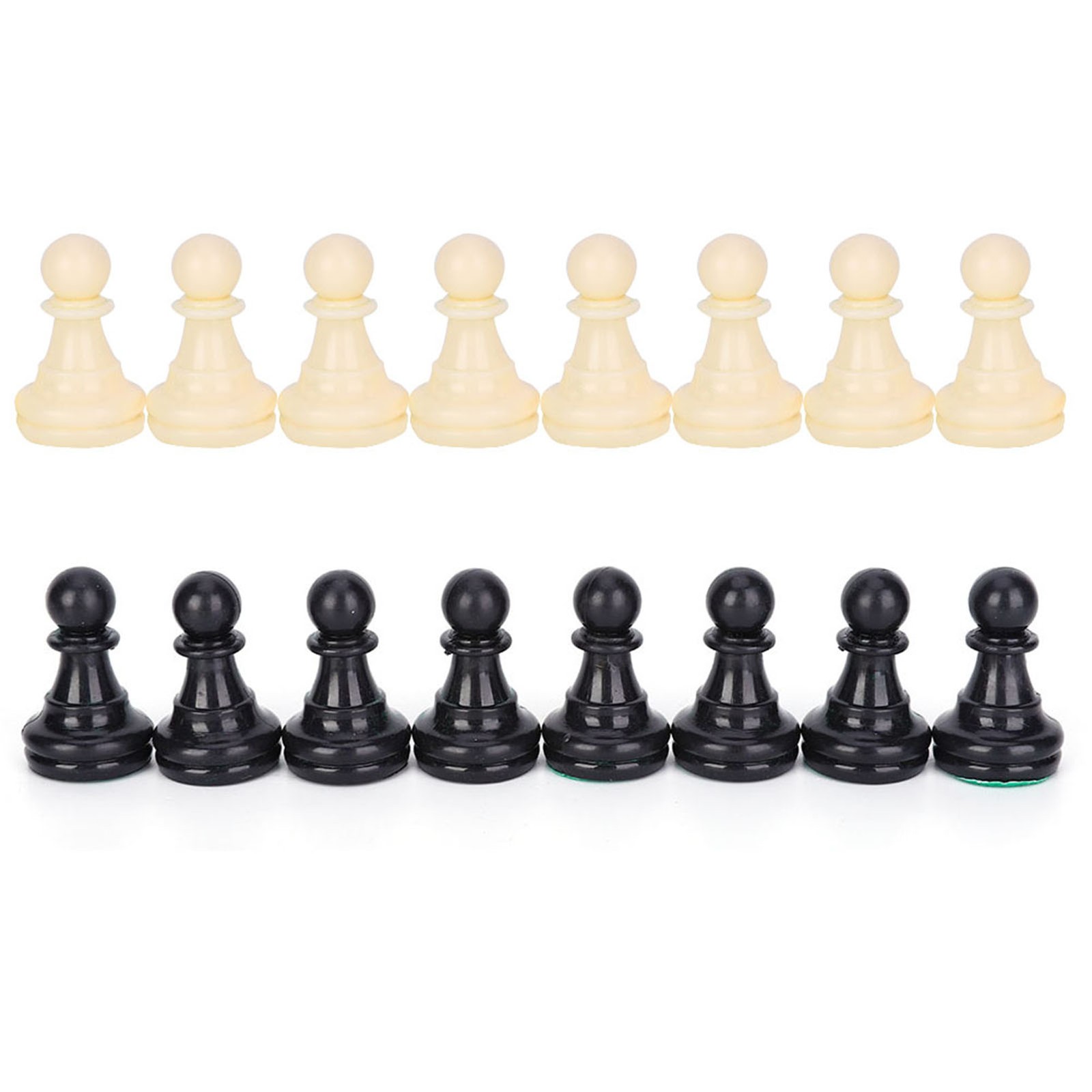 Plastic Chessmen Set International Chess Game Complete Chessmen Set Black&&White