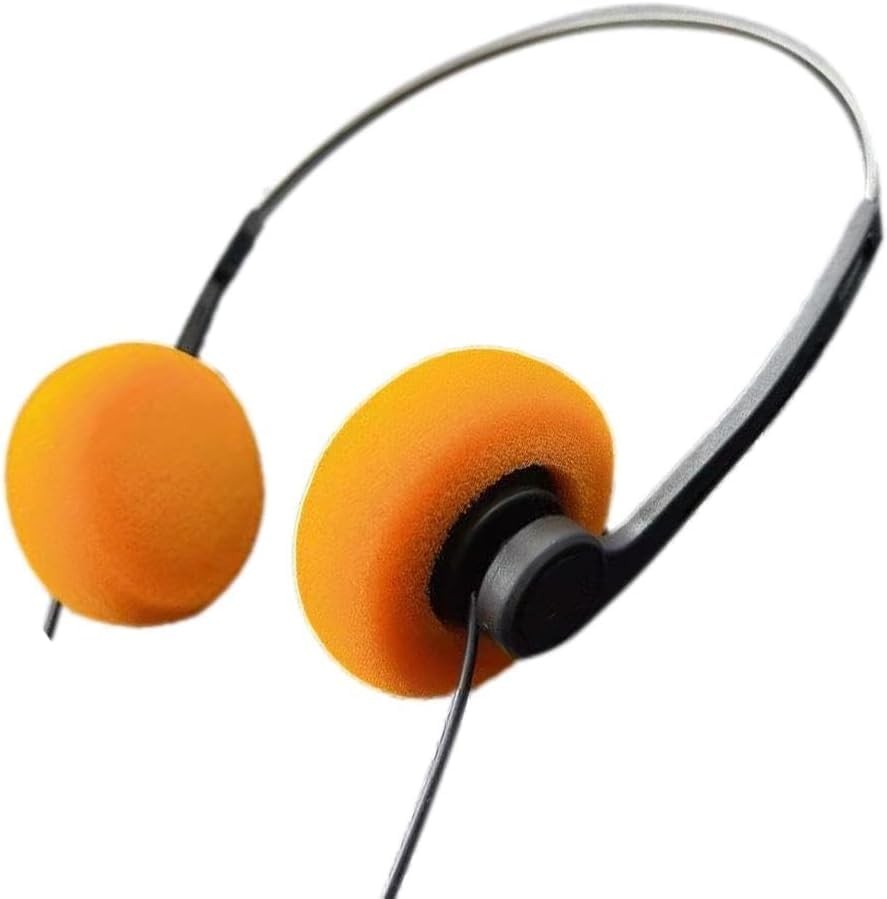 Retro Over-Ear Headphone,Vintage Feelings Underwire 1, Orange