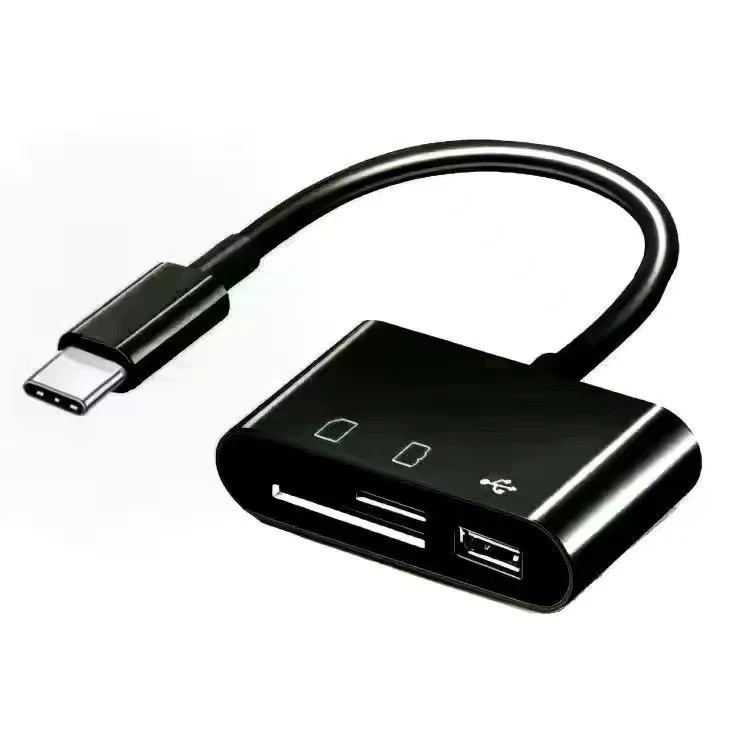 USB C SD Card Reader, Micro SD to Type C OTG Adapter for SDHC SDXC TF USB