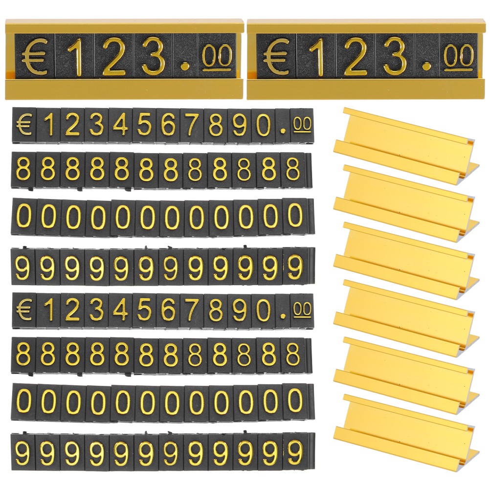 16 Sets Adjustable Price Cube Blocks For Retail Counter Display