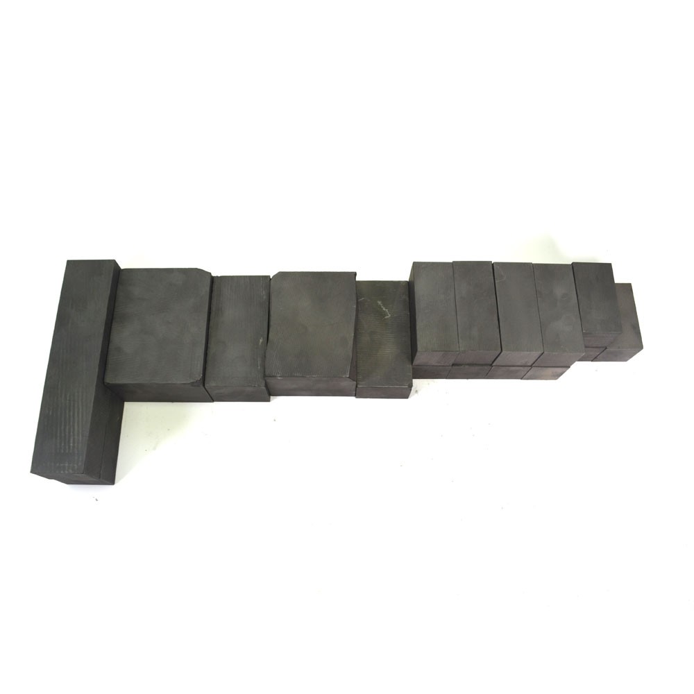 (Lot of 16) Poco Varying Sized Pieces 7.90 lb Semiconductor Grade Graphite Blank