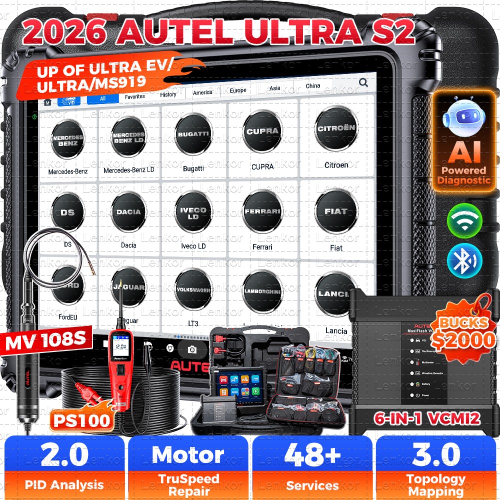 2026 Newest Autel MaxiSYS Ultra S2 Top AI Intelligent Scanner 6in1 VCMI2 OS 13.0