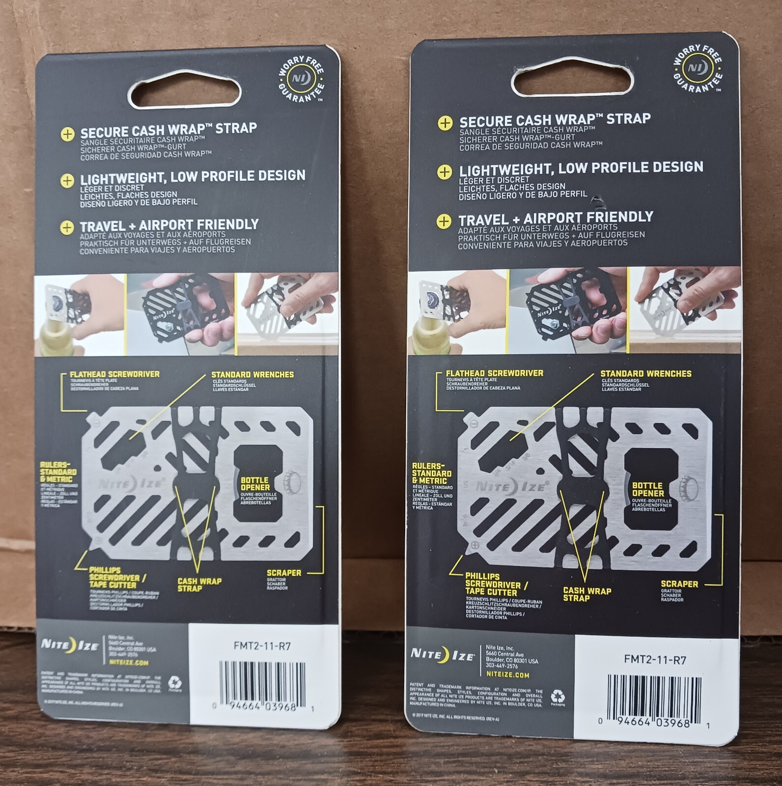 Night Ize - Financial Tool - 7 In 1 Multi Tool Wallet - 2 Pack - **NEW**