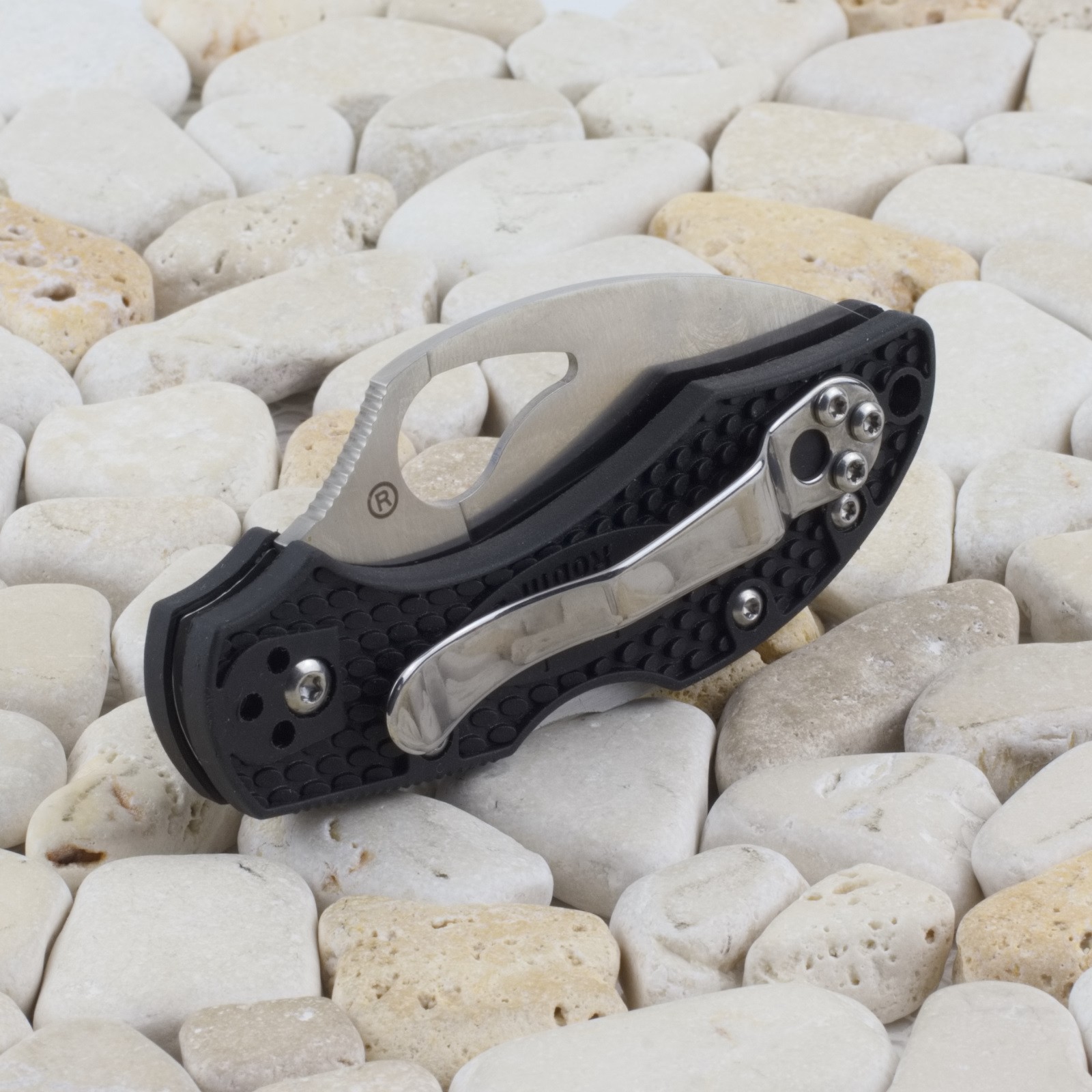 Byrd by Spyderco Robin 2 Black Lockback Folding Pocket Knife Wharncliffe