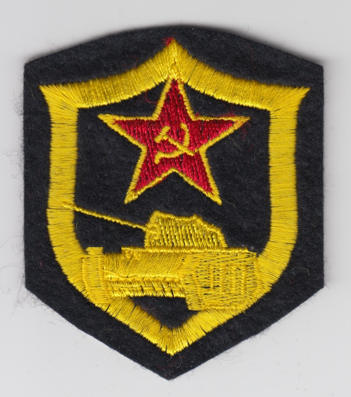 Soviet Union Military Red Army Branch Trade Sleeve Insignia Patch Armored Tanker