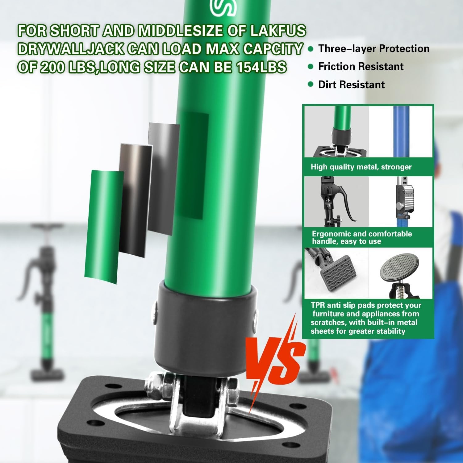 Lakfus Cabinet Jacks Installing Cabinets, Adjustable Third Hand Quick Support