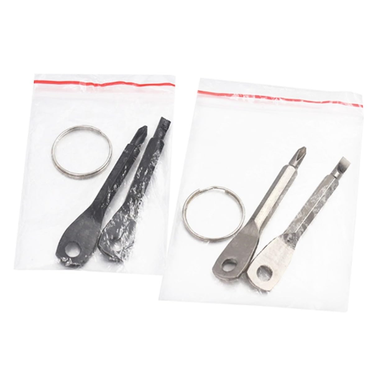 8Pcs Keychain Screwdriver Set, Small Flat Phillips Head Screwdriver Kit Mini ...