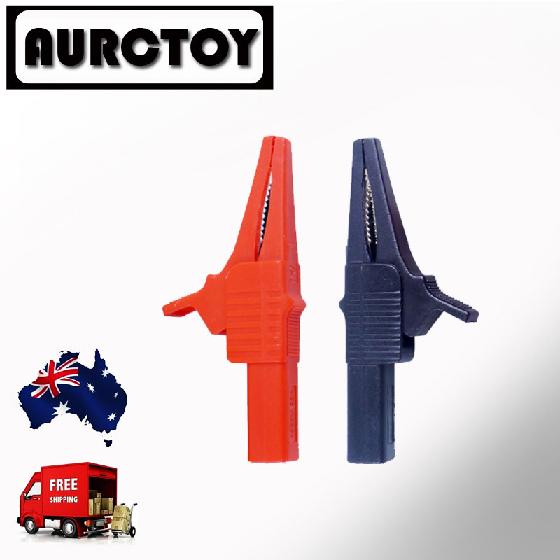 Alligator Jaw Clip for 4mm 32A Banana Plug Test extension Probe Insulate Clamp