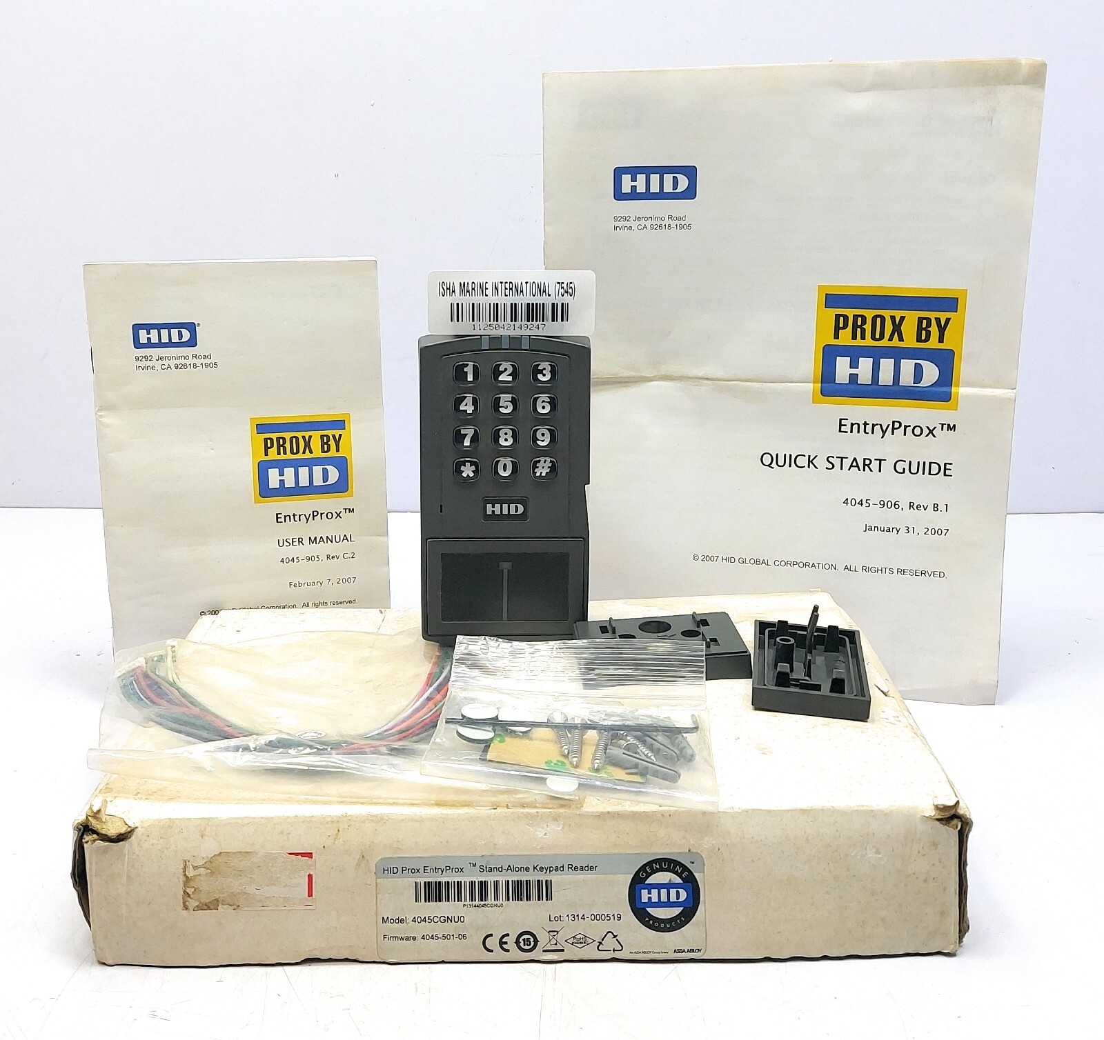 HID Prox Entry Prox 4045CGNU0 Stand-Alone Keypad Reader