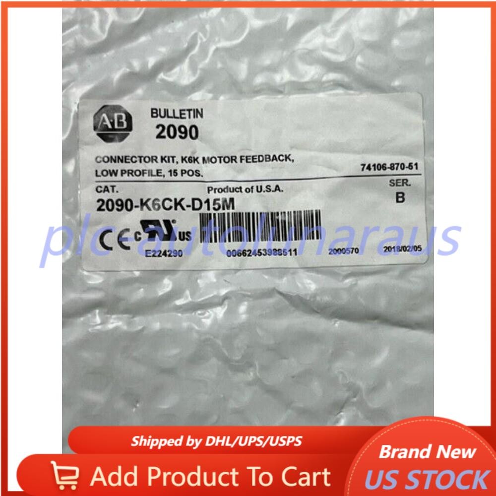 2090-K6CK-D15M Ser B K6K Motor Feedback Connector Kit  in Sealed Bag US Free TAX