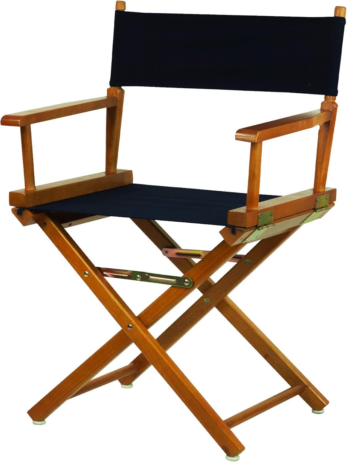 18" Director's Chair Honey Oak Frame W/ Navy Canvas Beech Cotton