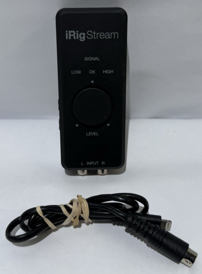 IK Multimedia iRig Stream USB Audio Interface RCA Input USB Streaming Pod Mixer