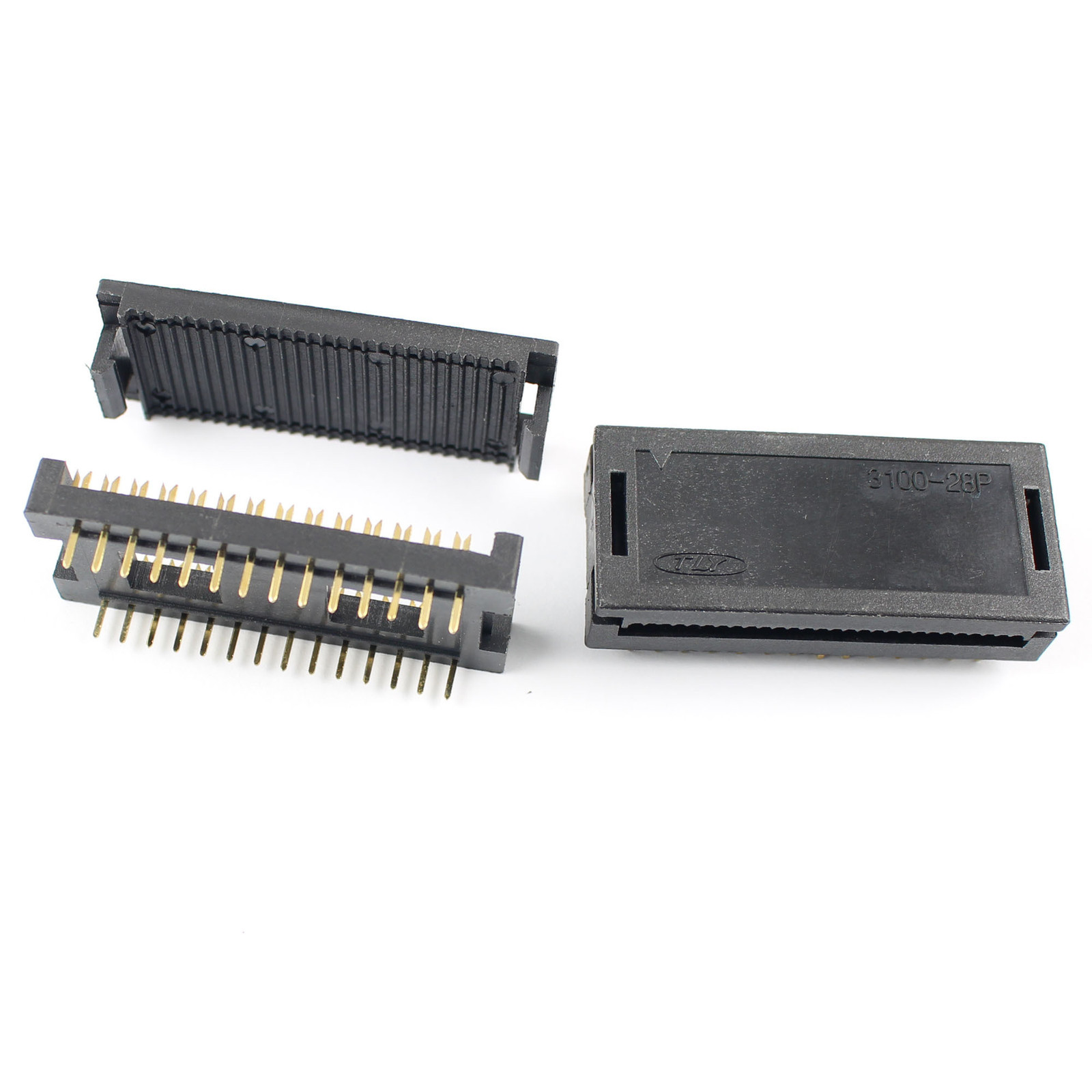 10Pcs 2.54mm 2x14 Pin 28 Pin Male IDC Ribbon Cable Transition Connector 3100-28P