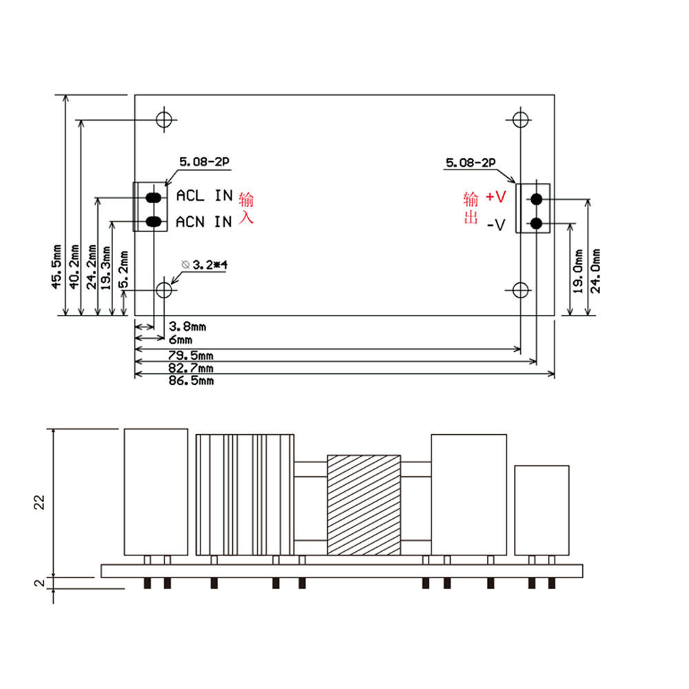 DC 5V 3A Switching Power Supply Module AC-DC Power Supply Board High Quality