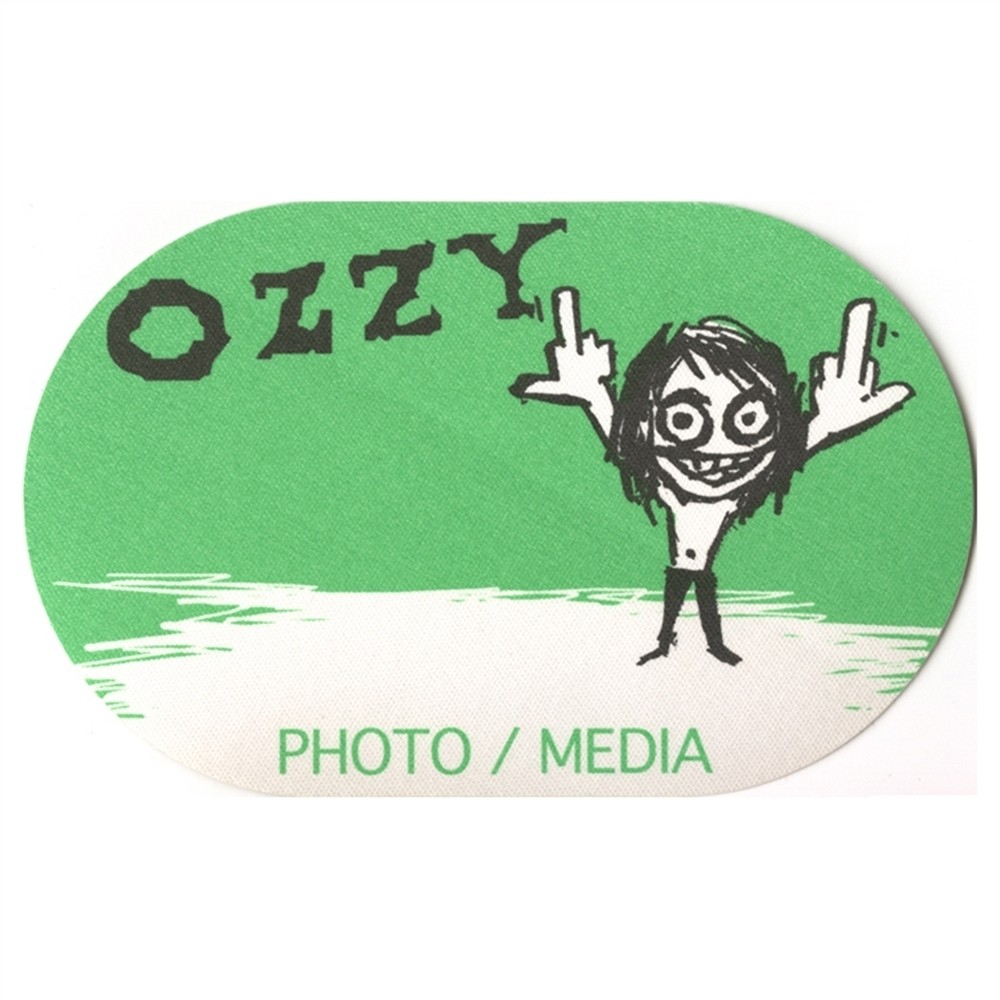 Ozzy Osbourne 1995 Ozzmosis concert tour memorabilia Photo Backstage Pass
