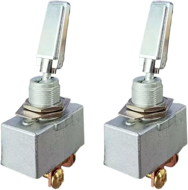 2PCS Heavy Duty Toggle Switch, 50 Amp 12 Volt 2 Position 2 Pin Rocker Switch, ON