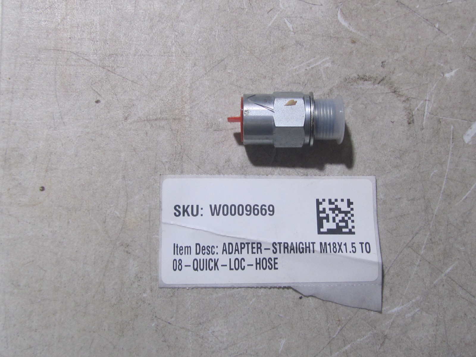 NEW WORKHORSE FITTING POWER STEERING PUMP M18X1.5 TO 08 QUICK CONNECT