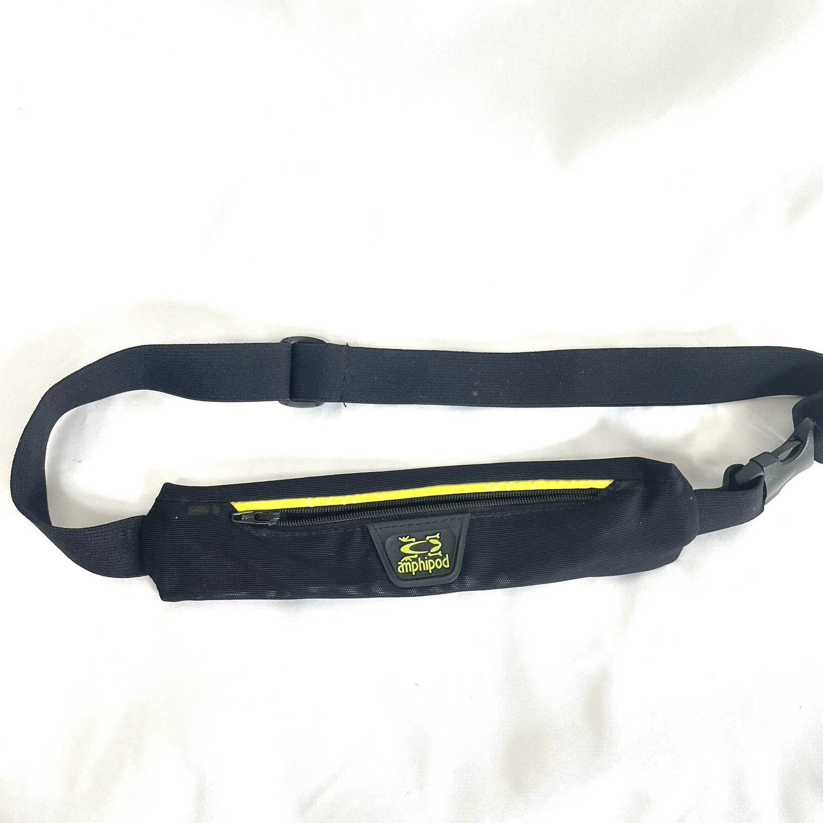 Amphipod AirFlow MicroStretch Belt Black/Yellow Large Adjustable Running Hiking