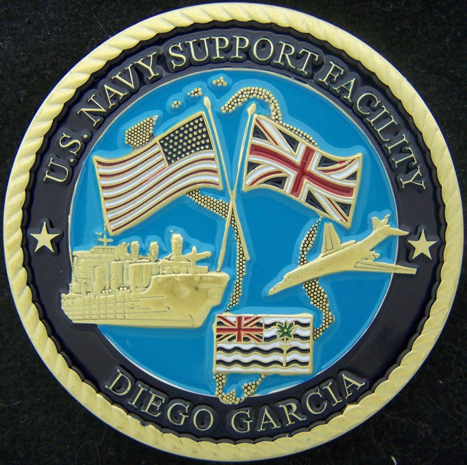 US Navy Support Facility Diego Garcia Challenge Coin