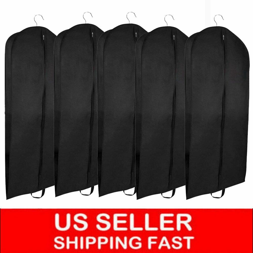 10/5/1X Hanging Garment Bags for Storage Travel Suit Bag Dress Shirt Coat 100CM