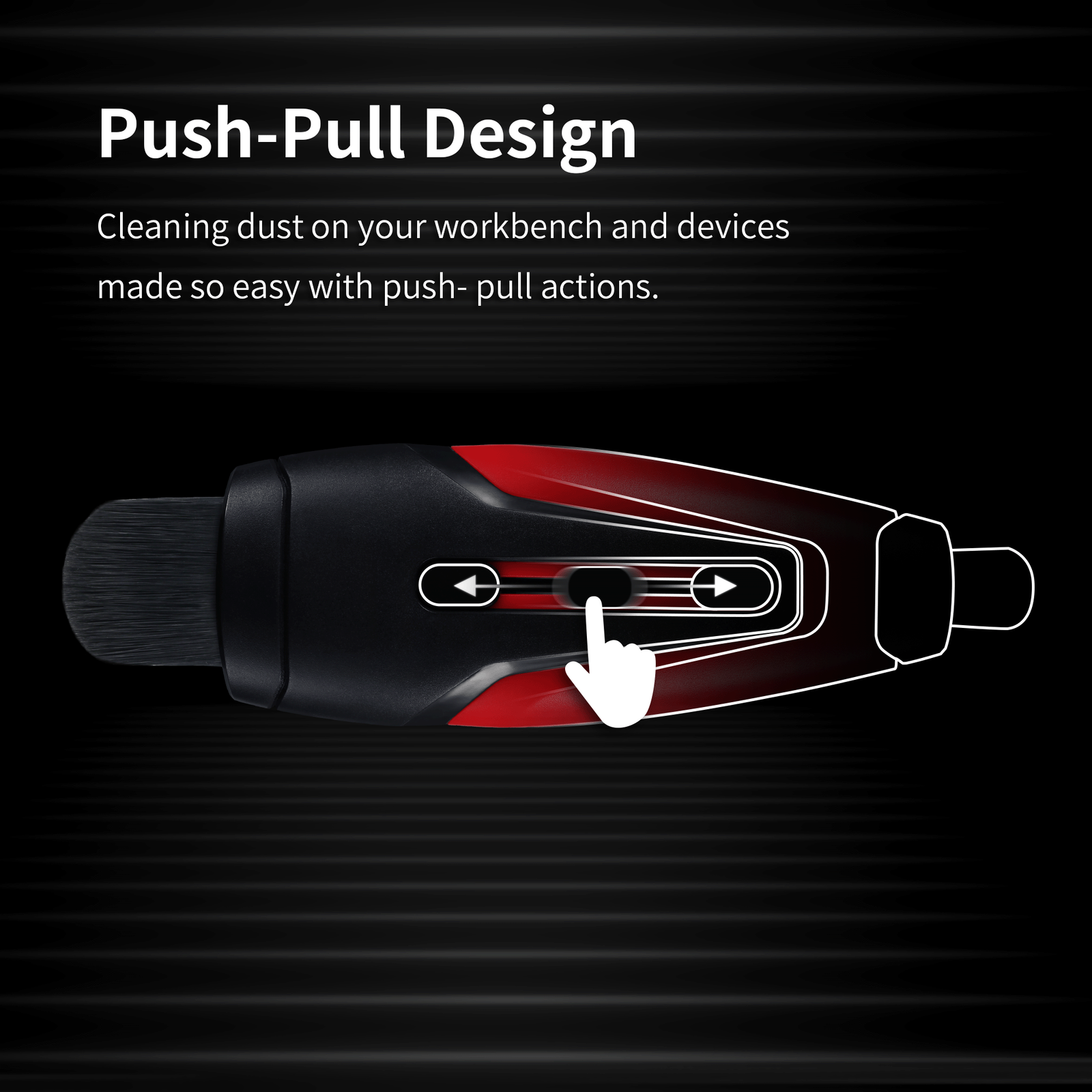DSPIAE Retractable Dust Brush PT-RDB - US