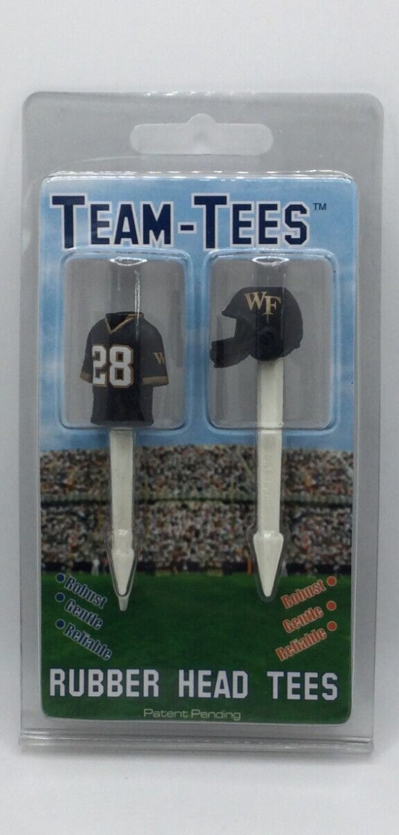 Wake Forest Demon Deacons Golf Pro Rubber Head Team Tees, 4 Total Tees ⛳🏈