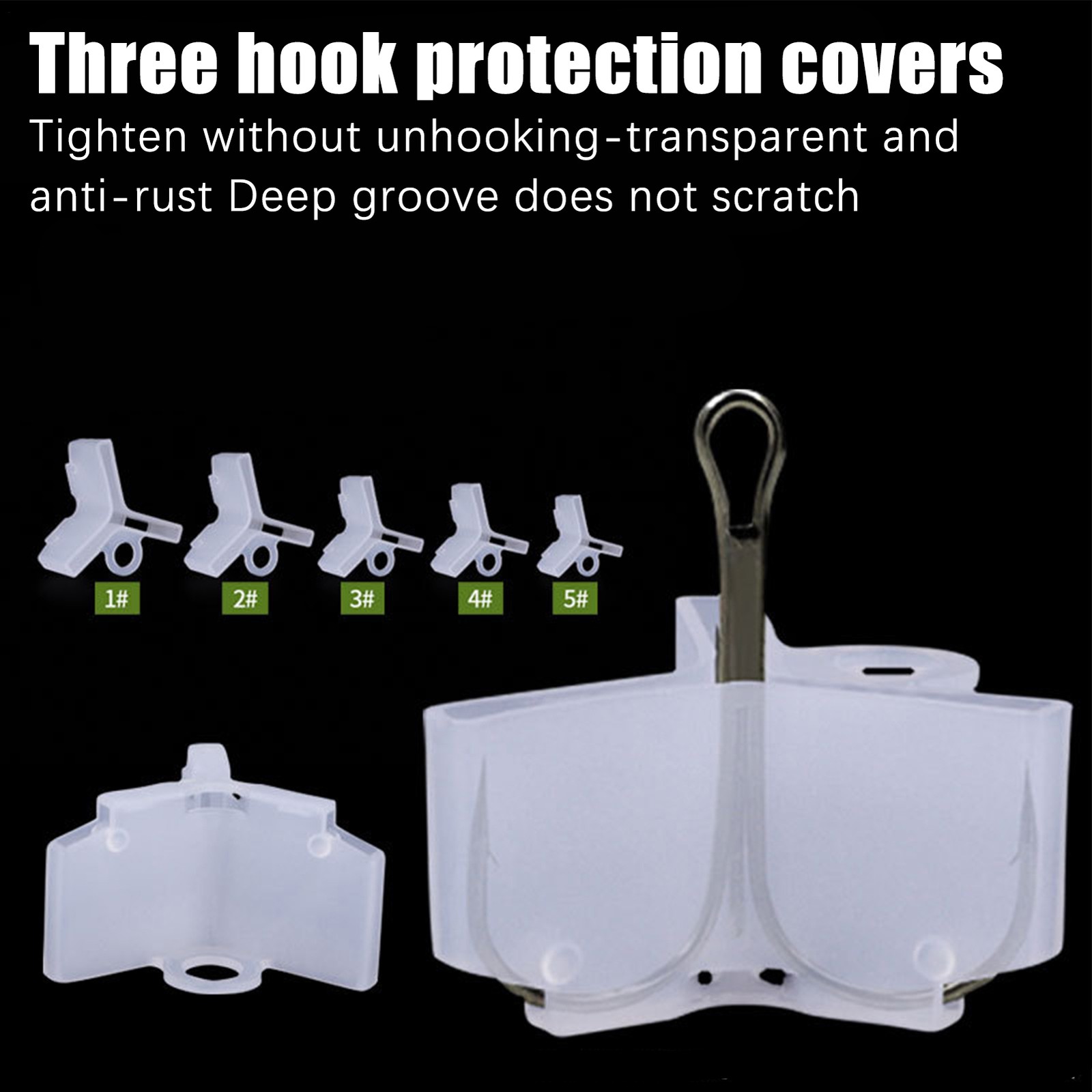Treble Fish Hook Bonnets 100 Pieces Protective Covers Safety Caps for first-rate