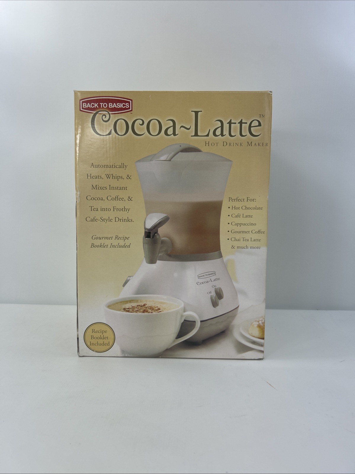 Back to Basics Cocoa-Latte Electric Hot Drink Maker/ TESTED-Works! New? (READ)