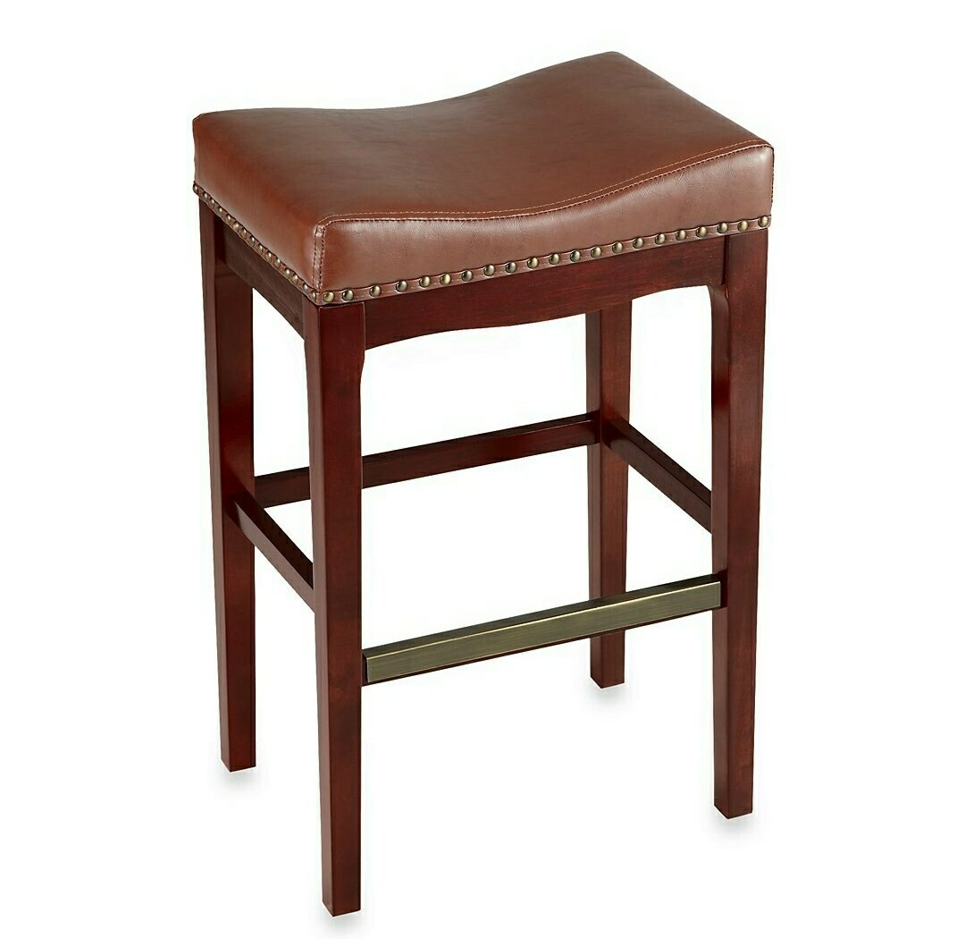 Bombay Griffin 29 inch bar stool leather NEW