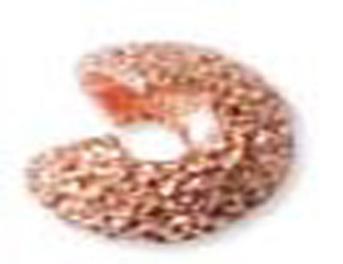 144 COPPER PLATED STARDUST CRIMP KNOT BEAD COVERS 4MM