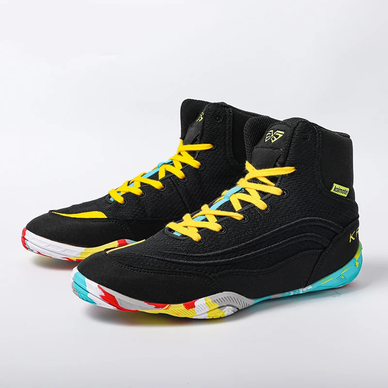 Men Breathable Wrestling Gym Shoes Deadlift Exercise Sports Weightlifting Shoes