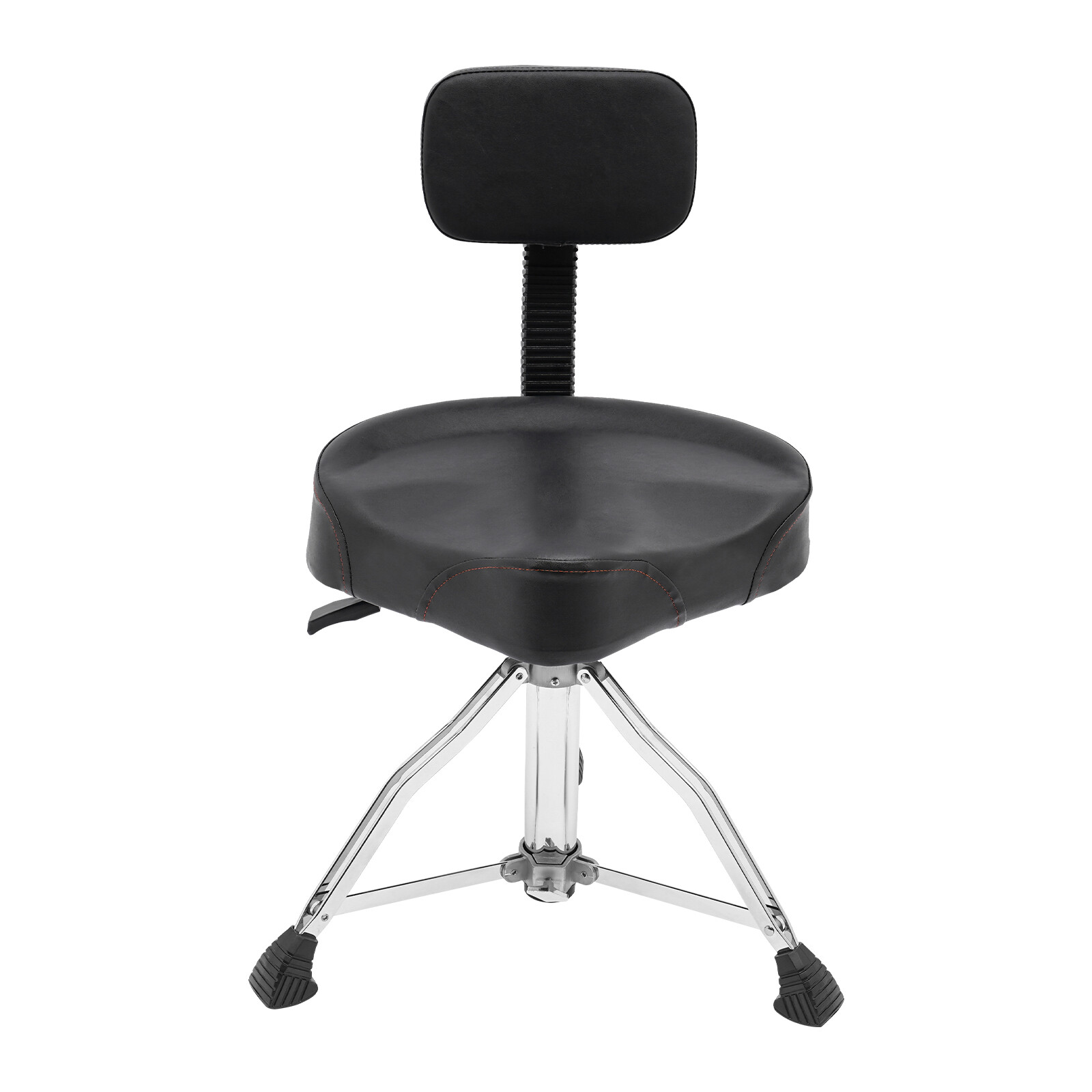 Drum Stool with Backrest Height Adjustable Drum Stool Pneumatic Drum Chair Black