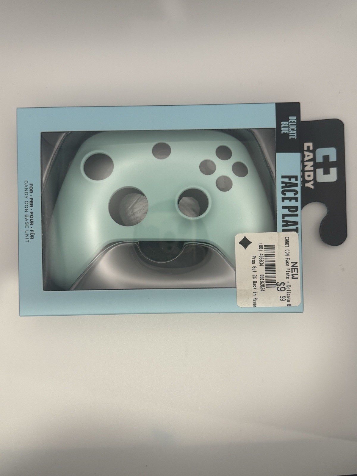 Candy Con Delicate Blue Video Game Controller Face Plate New In Box
