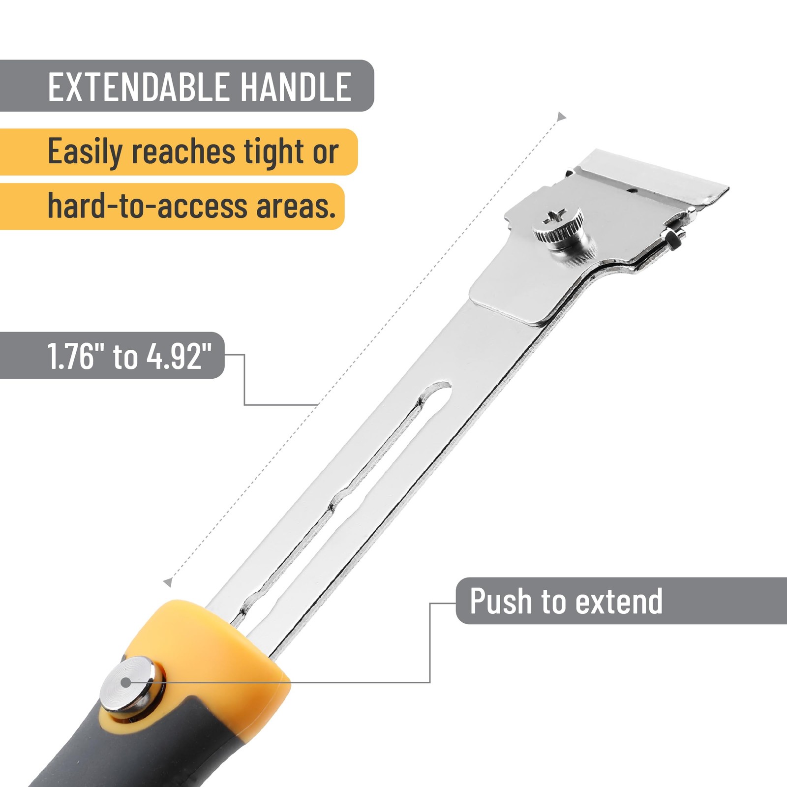Bates Razor Blade Scraper Set, 2 Pack, Standard & Adjustable Handle