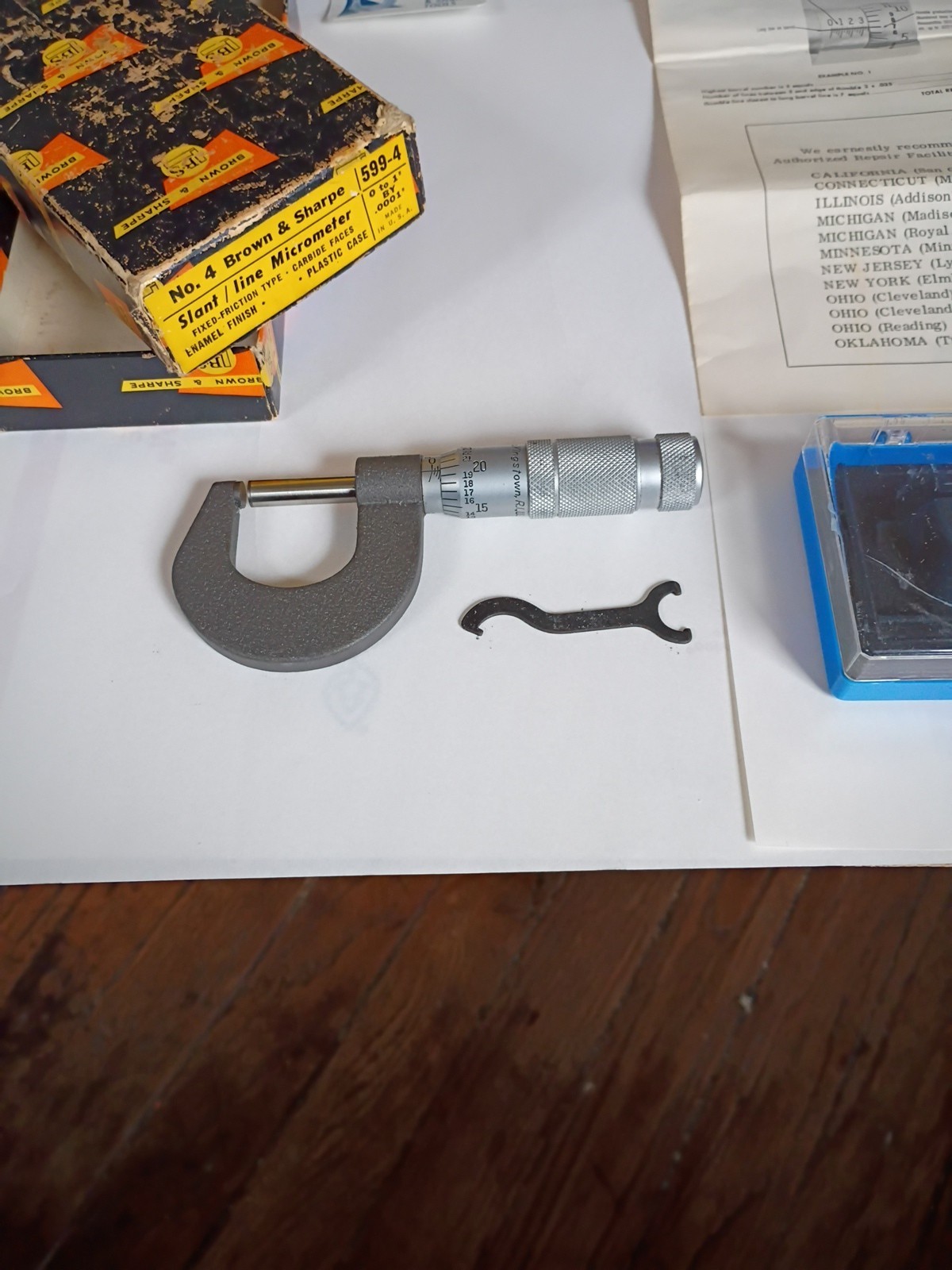 Brand New New Old Stock Brown & Sharpe Micrometer
