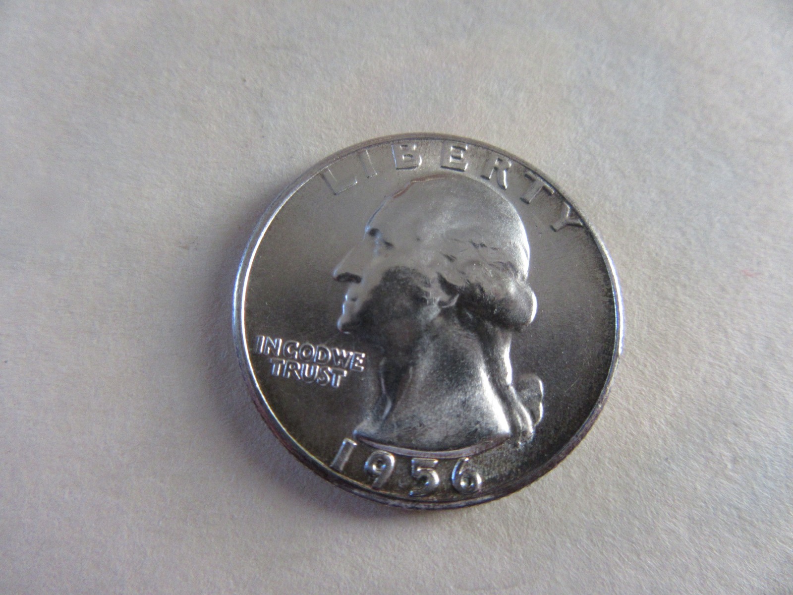 1956-P Washington Quarter Uncirculated Condition (90% Silver) [ACTUAL COIN] #2