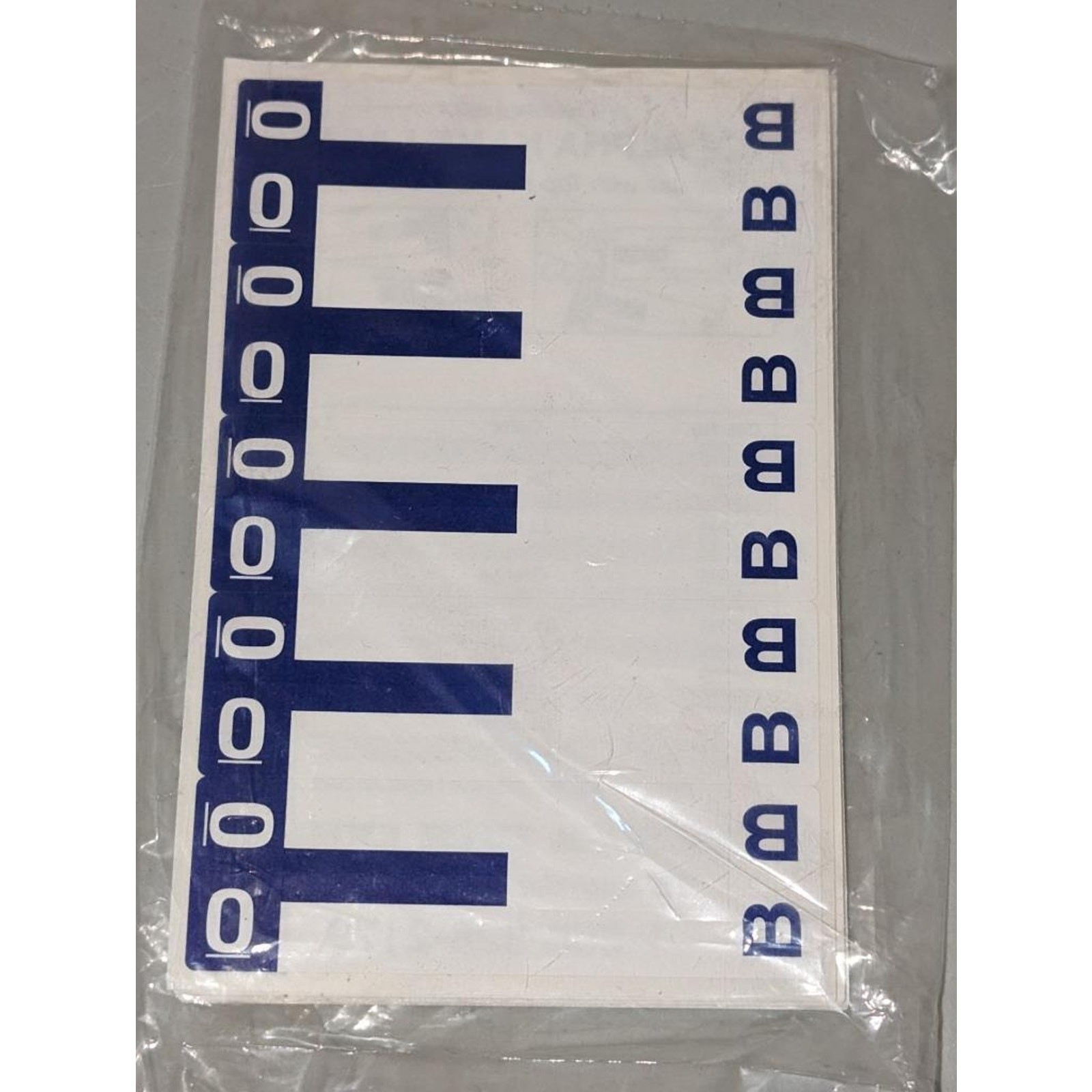 100 Alpha-Z Color Coded First Letter Name Label B & O Dark Blue -052302