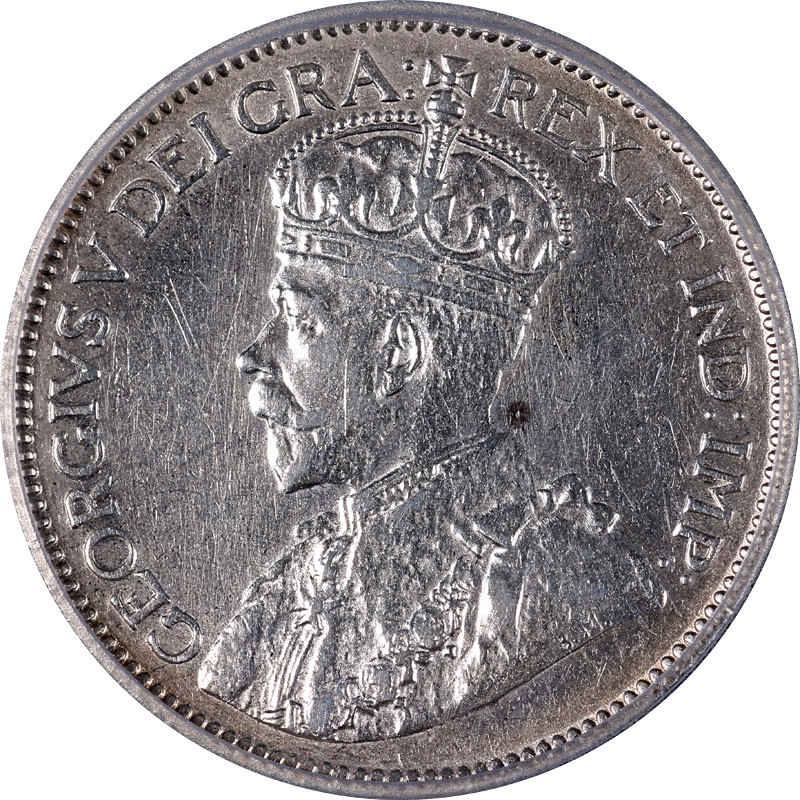 Canada 1918 Twenty-Five (25) Cents ICG AU53 Details KM#24 - Cleaned, Scratched