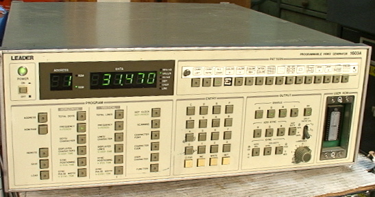 LEADER 1603A Progammable Video Generator.