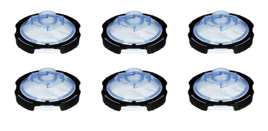 3M PPS 26205 Series 2.0 Lids, Midi/Mini/Micro, 125 Micron Filter, 25 /PK(6 Pack)