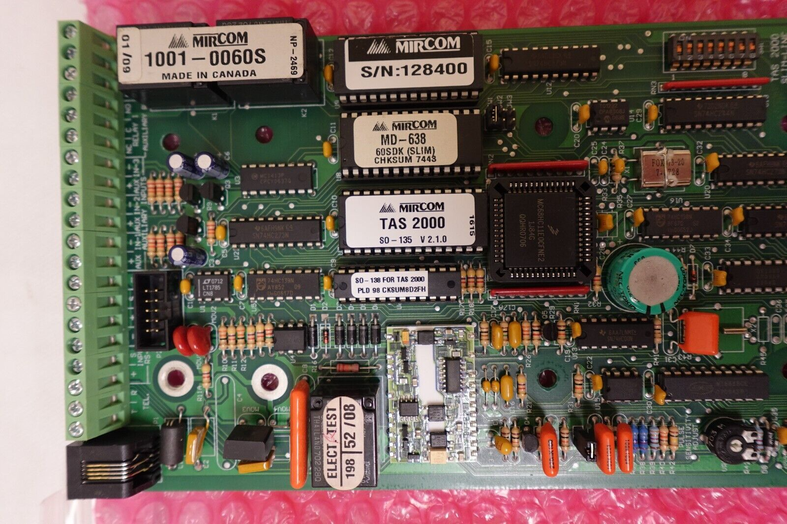 MIRCOM - PCB Board Assembly for TAS-2000 Series ADC Intercom ~ 1001-0060S