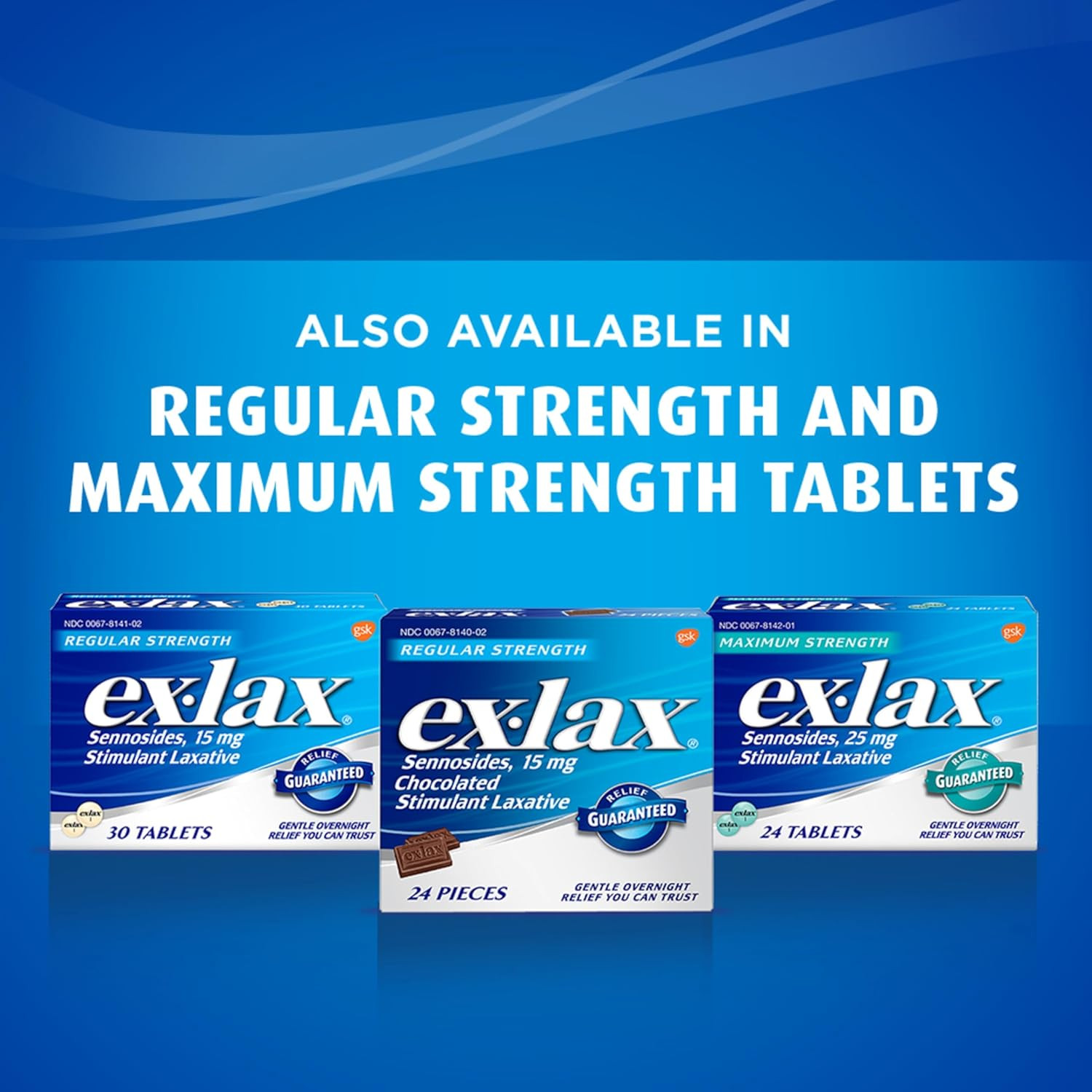 Regular Strength Chocolated Stimulant Laxative Constipation Relief Pills for Occ