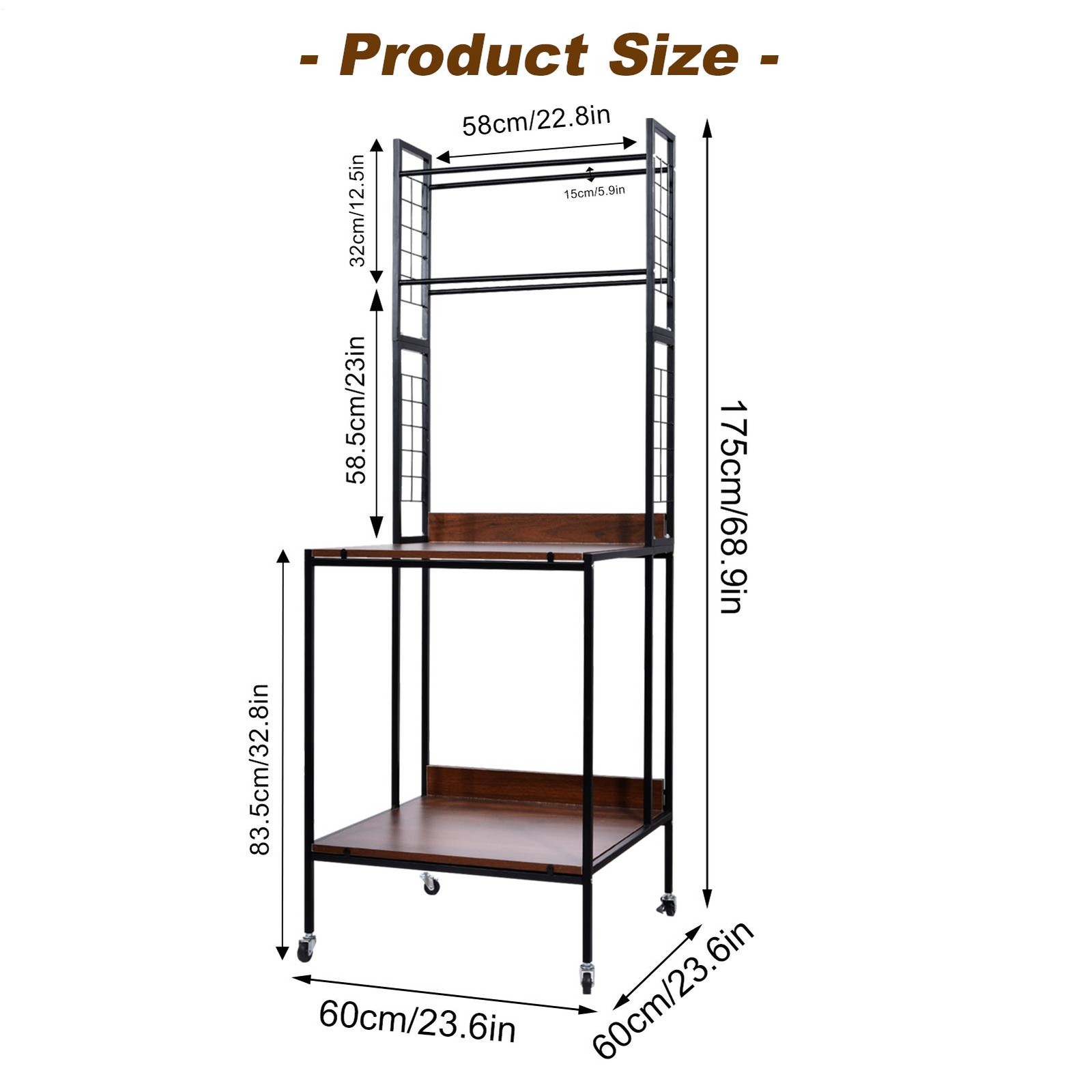 3D Printer Filament Storage Rack 4-Tier 3D Printer Stand with Storage
