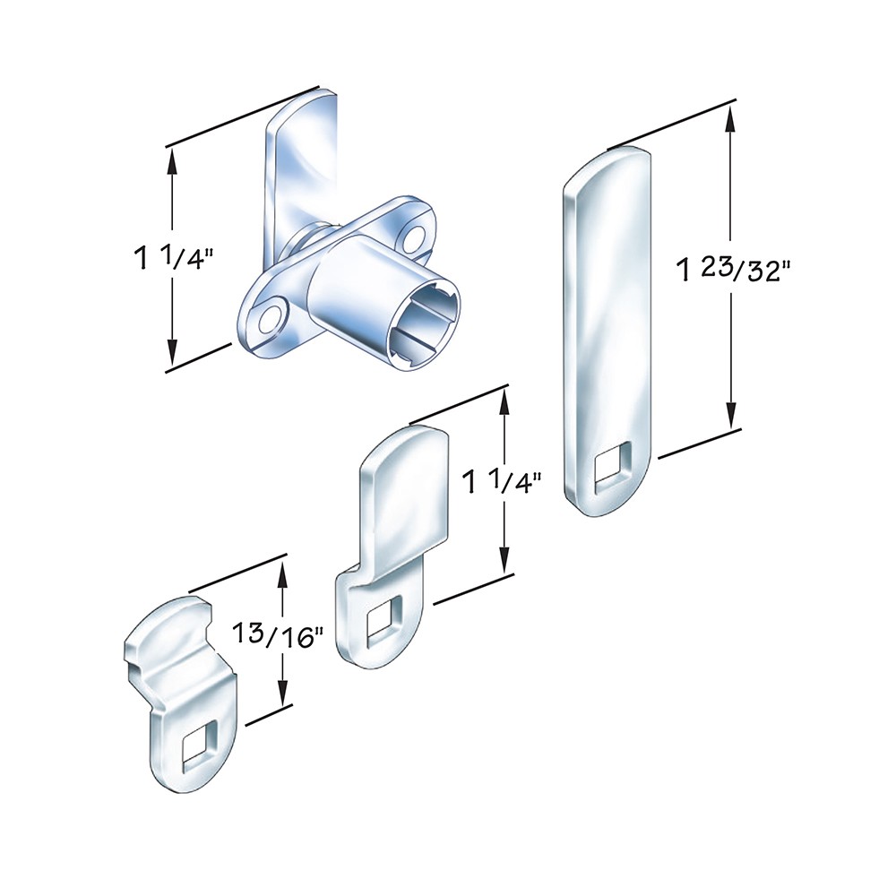 Compx Timberline C165cb Interchangeable Core Keyed Cam Lock, 3/4 In - Pack of 3