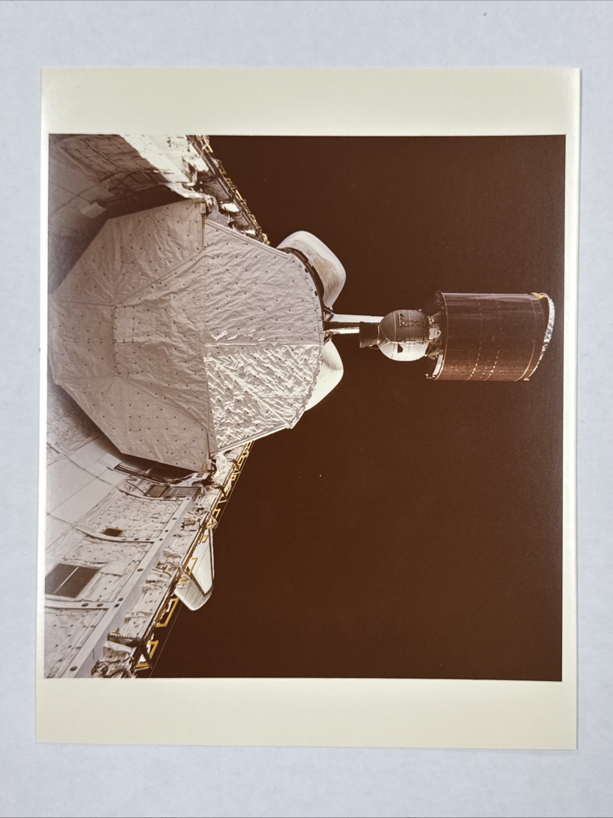 NASA STS 5 SBS 3 Spacecraft Deploys from Columbia Press Photo 3