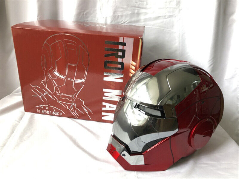 US StocK AUTOKING Iron Man MK5 Helmet Wearable Voice Control ABS Mask Cosplay