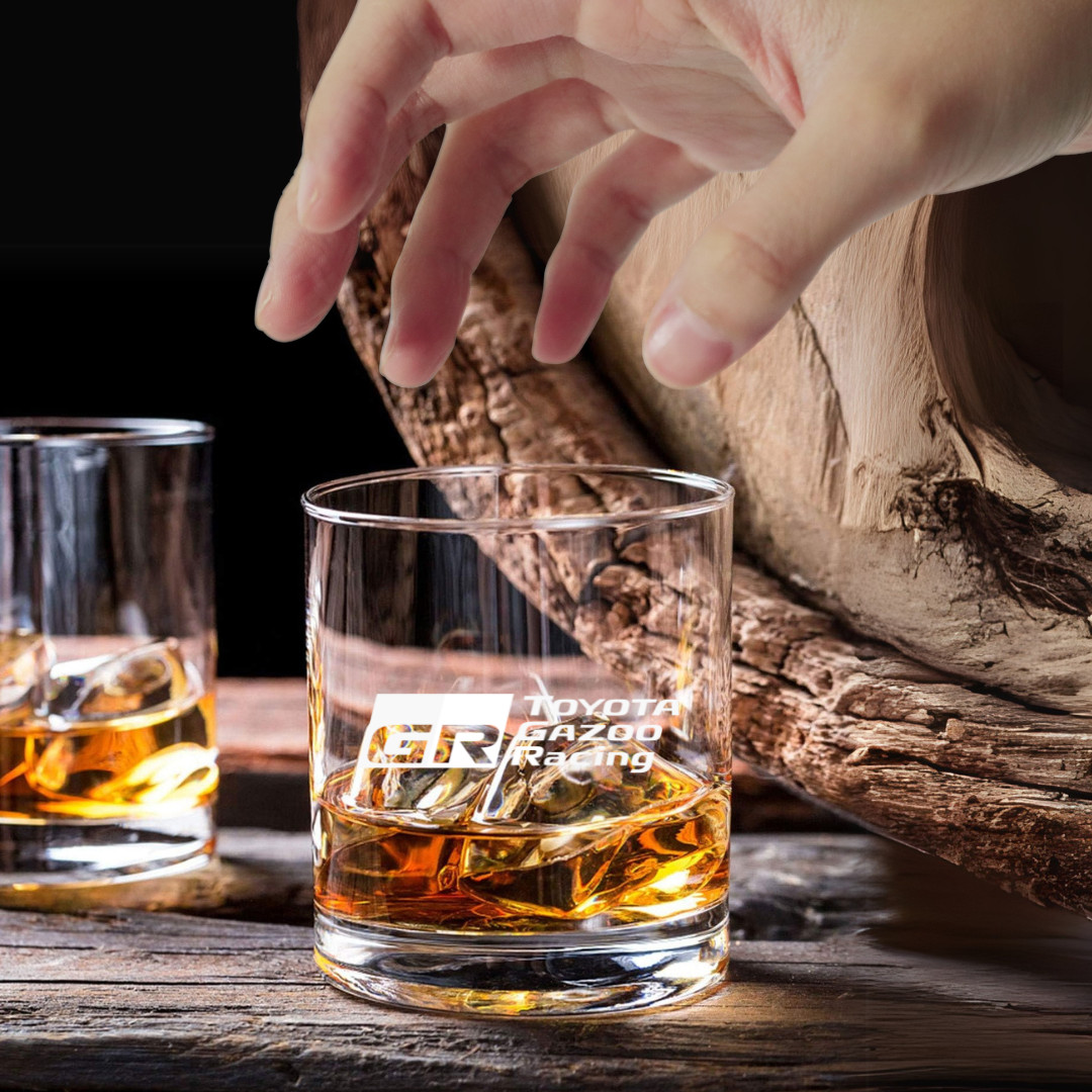 Custom Engraved Gazoo Racing Whiskey Glass – 7 oz Small Rocks Glass