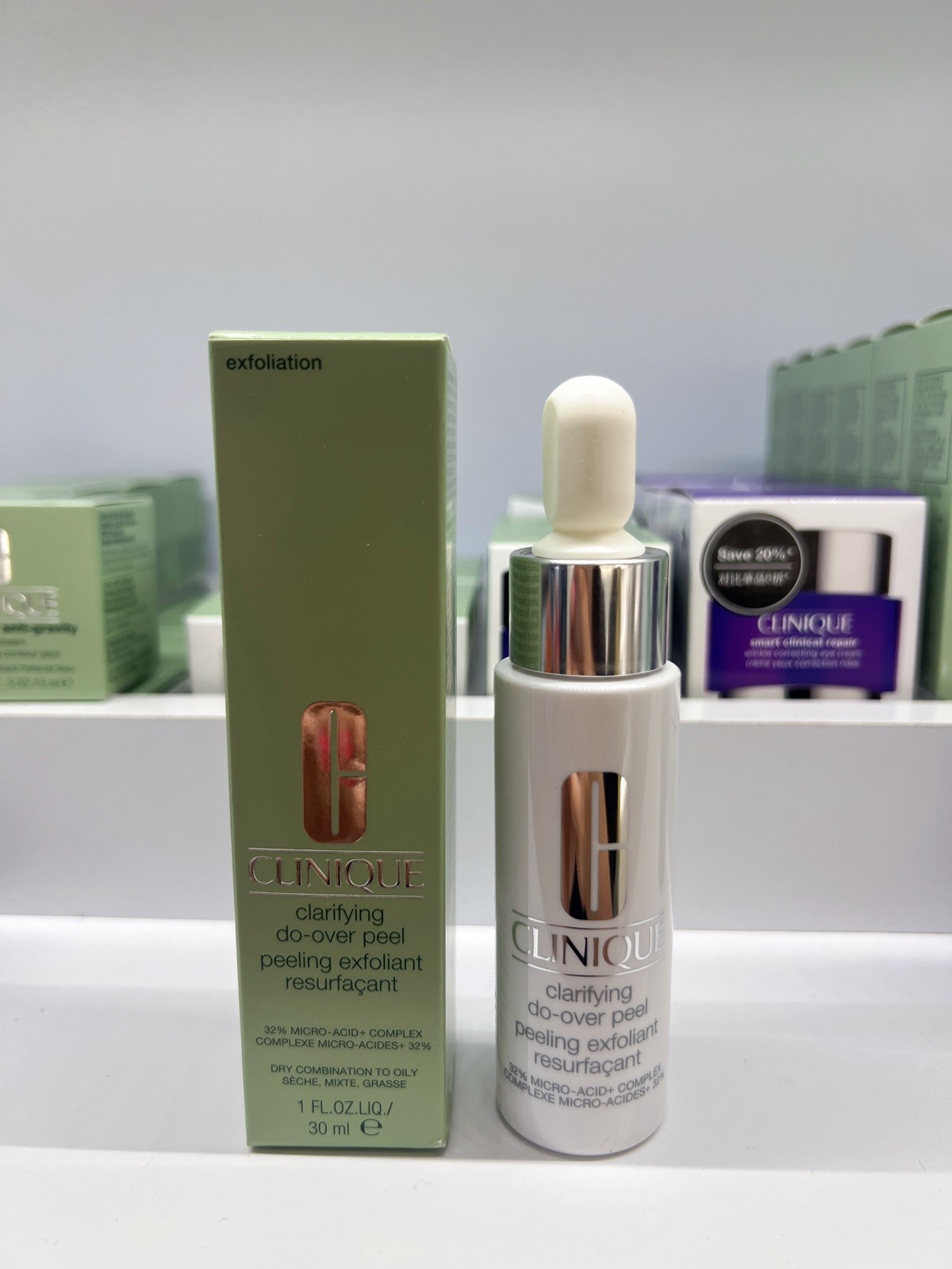Clinique Clarifying Do-Over Peel Peeling Exfoliant 1 Oz / 30 ml New in Box