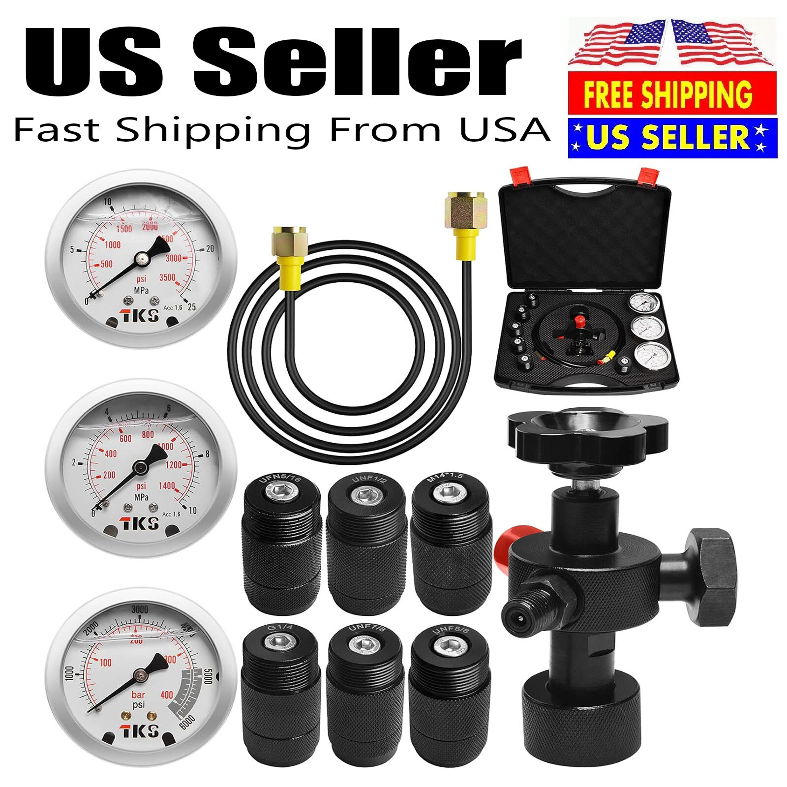 Hydraulic Nitrogen Accumulator Charging Kit,Nitrogen Fill Kit, Nitrogen Pressure