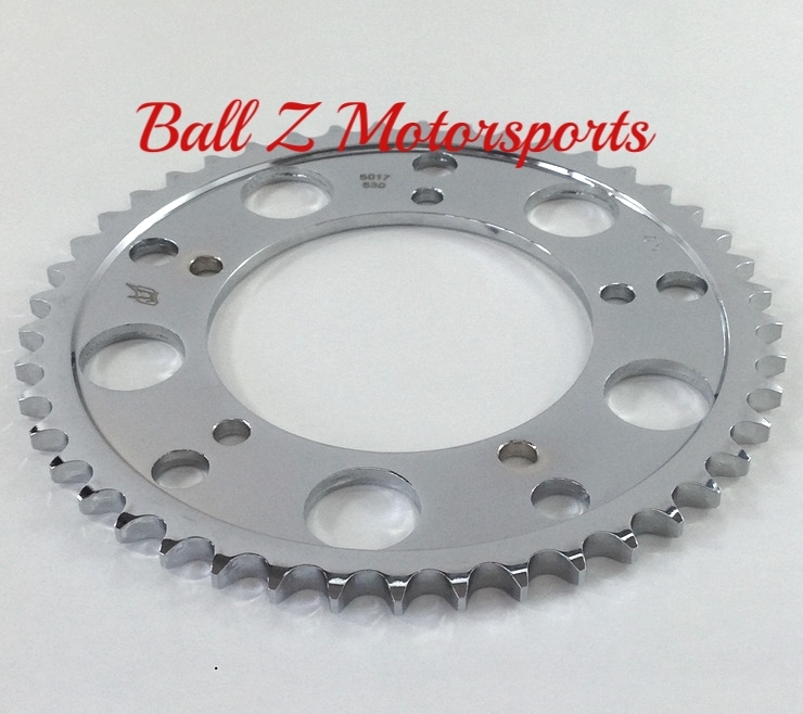 08-20 Hayabusa GSXR 1000 SV1000 CHROME Steel 45 th tooth 530 Pitch Rear Sprocket